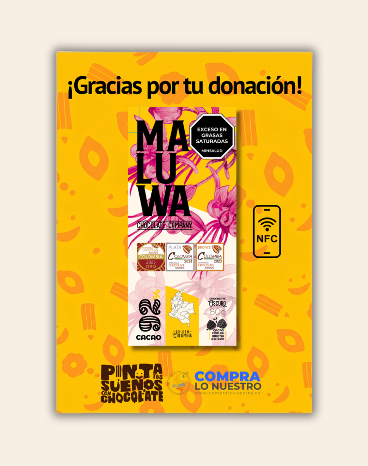 Barra de chocolate Edición Pinta Tus Sueños Con Chocolate