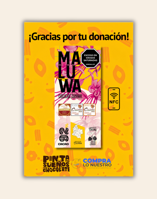 Barra de chocolate Edición Pinta Tus Sueños Con Chocolate